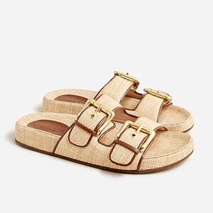 Marlow Sandals in raffia from J.Crew (Size 10)